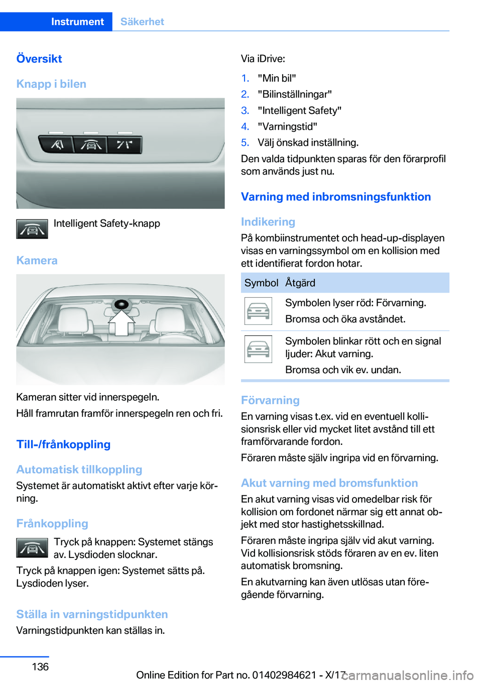 BMW 4 SERIES GRAN COUPE 2018  InstruktionsbÖcker (in Swedish) �