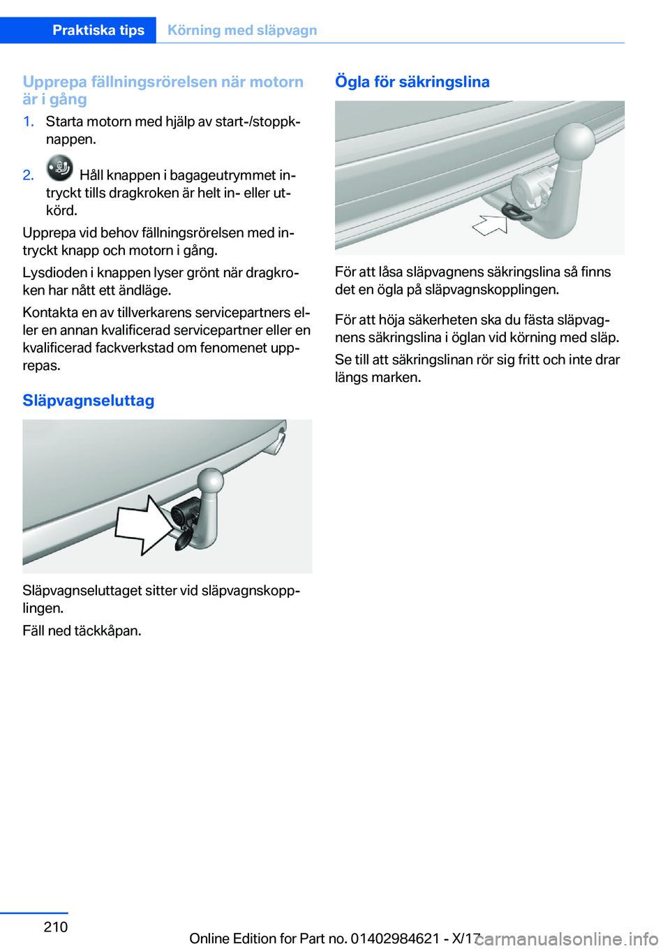 BMW 4 SERIES GRAN COUPE 2018  InstruktionsbÖcker (in Swedish) �U�p�p�r�e�p�a��f�ä�l�l�n�i�n�g�s�r�