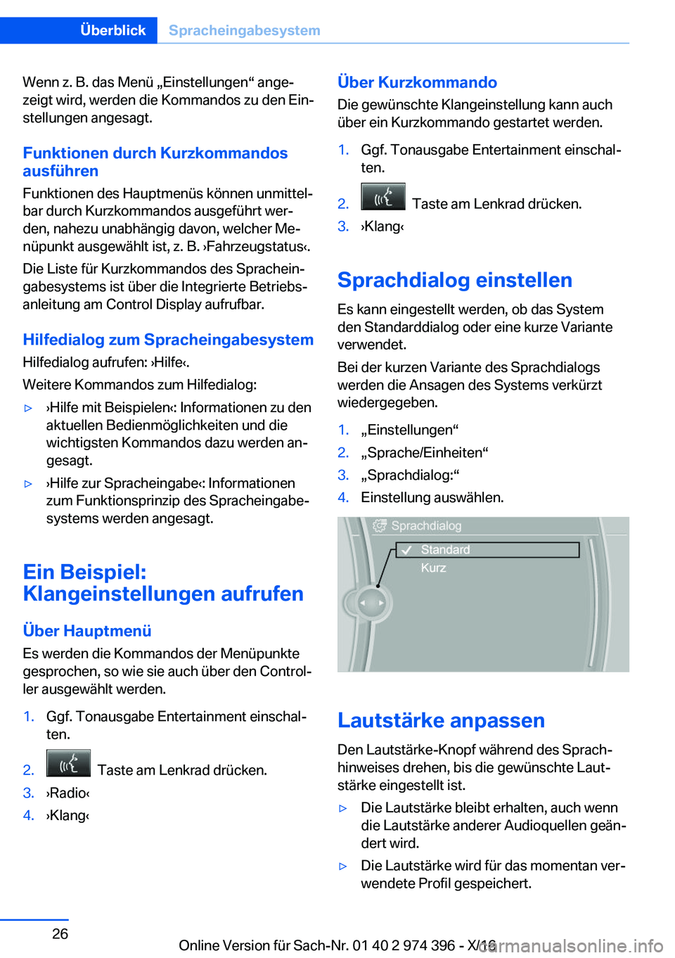 BMW 4 SERIES GRAN COUPE 2017  Betriebsanleitungen (in German) �W�e�n�n� �z�.� �B�.� �d�a�s� �M�e�n�