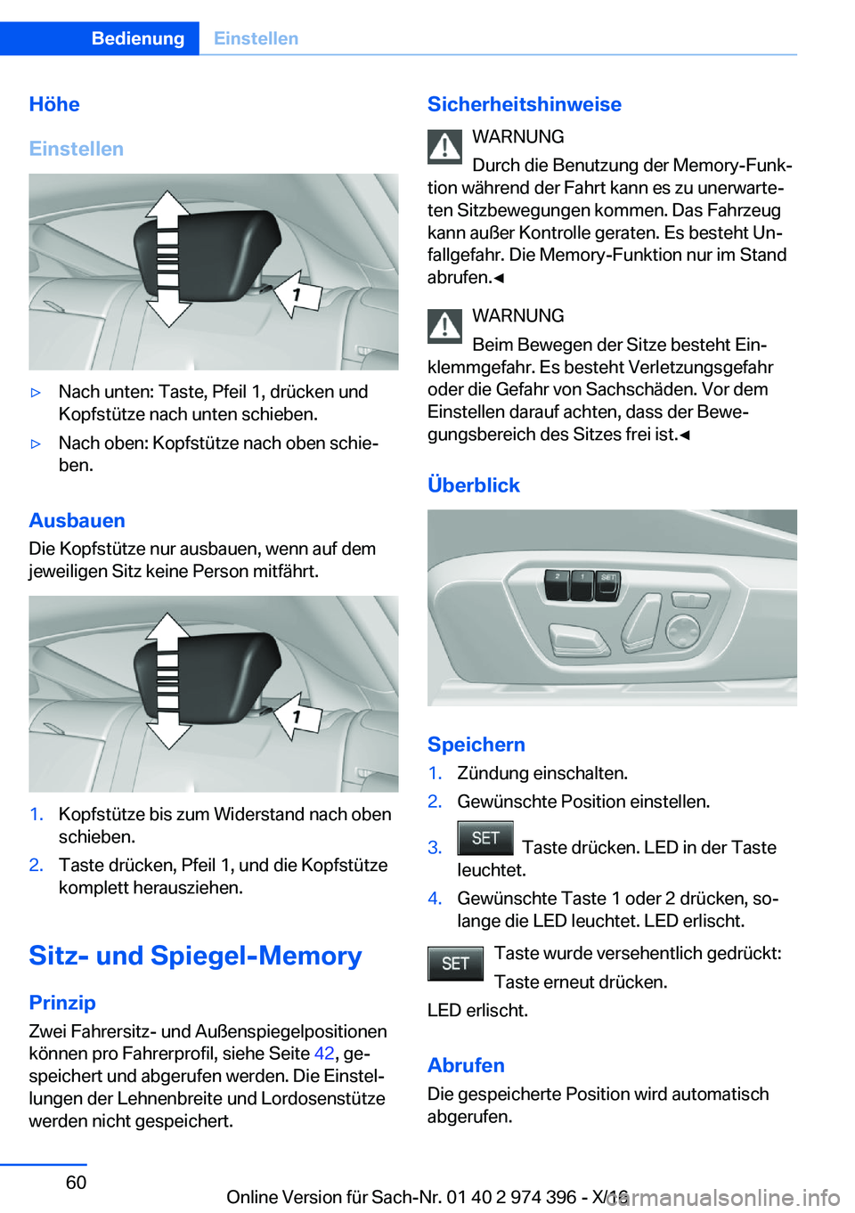 BMW 4 SERIES GRAN COUPE 2017  Betriebsanleitungen (in German) �H�