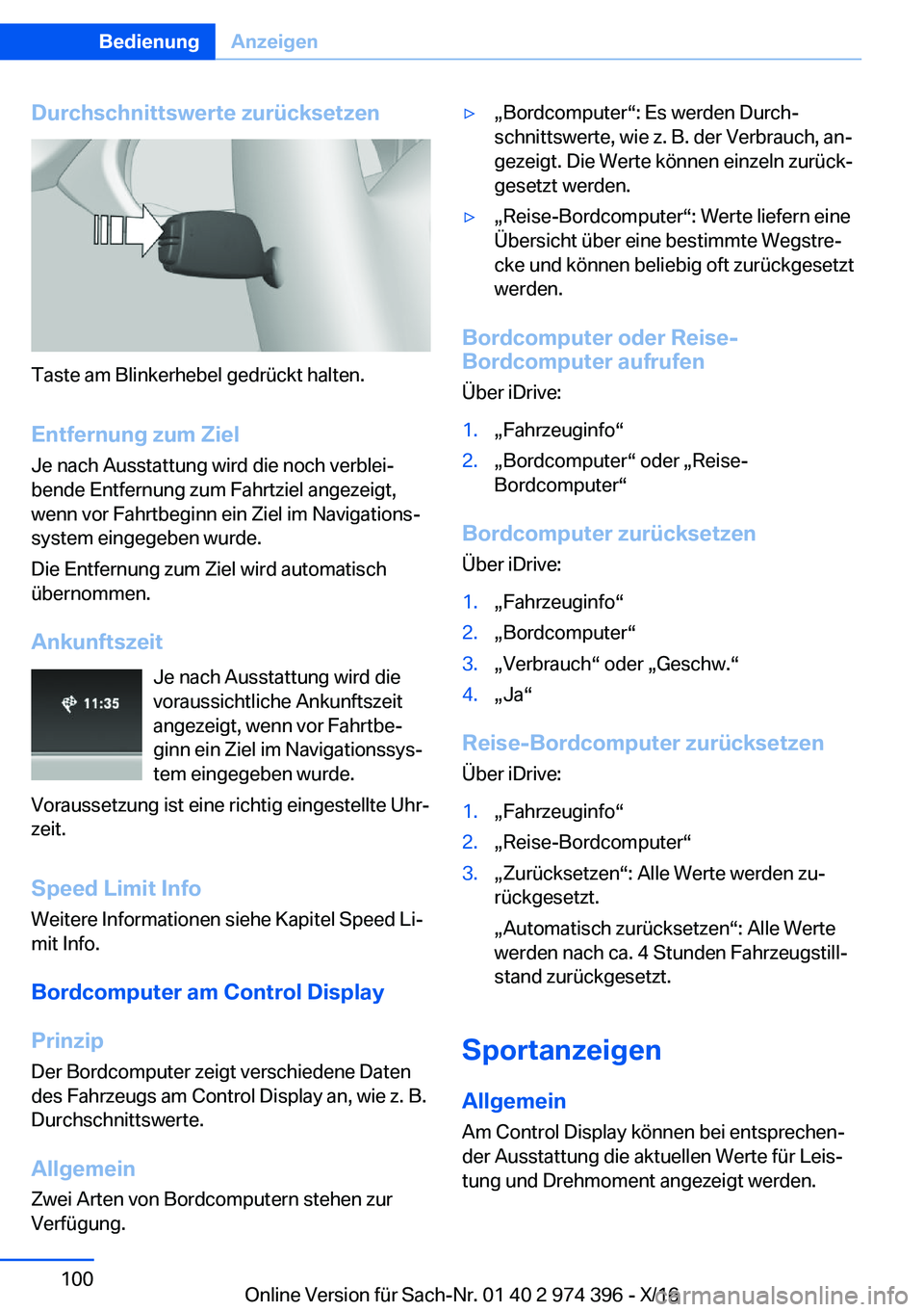 BMW 4 SERIES GRAN COUPE 2017  Betriebsanleitungen (in German) �D�u�r�c�h�s�c�h�n�i�t�t�s�w�e�r�t�e��z�u�r�