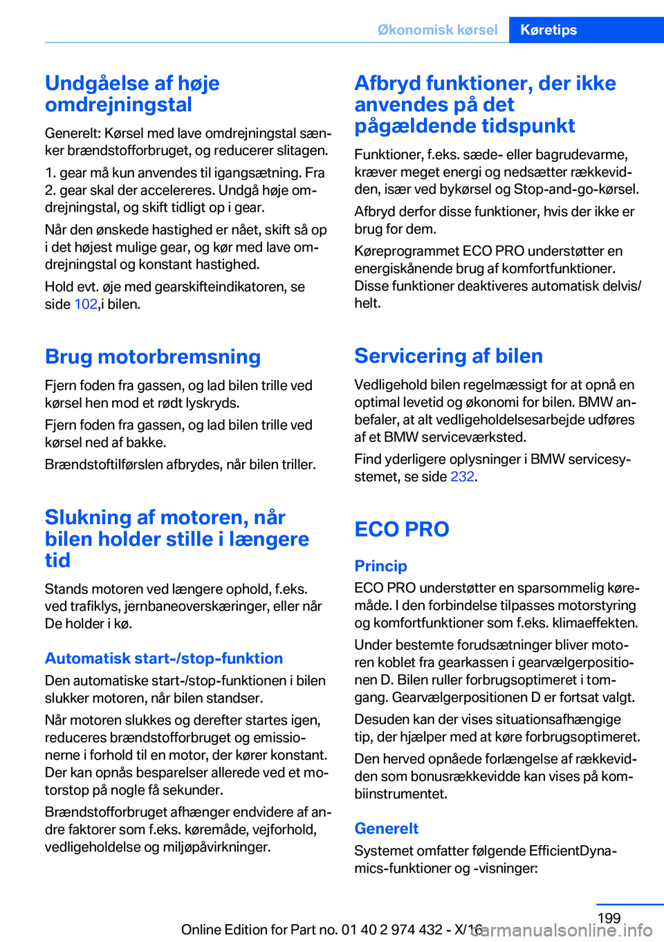BMW 4 SERIES GRAN COUPE 2017  InstruktionsbØger (in Danish) �U�n�d�g�å�e�l�s�e��a�f��h�