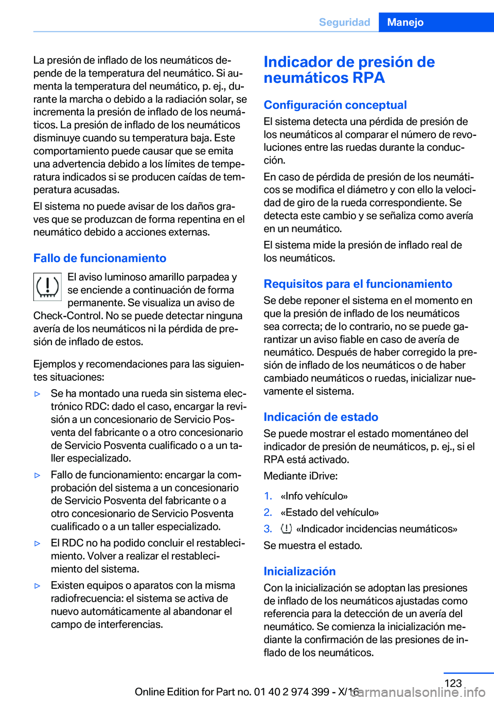 BMW 4 SERIES GRAN COUPE 2017  Manuales de Empleo (in Spanish) �L�a� �p�r�e�s�i�