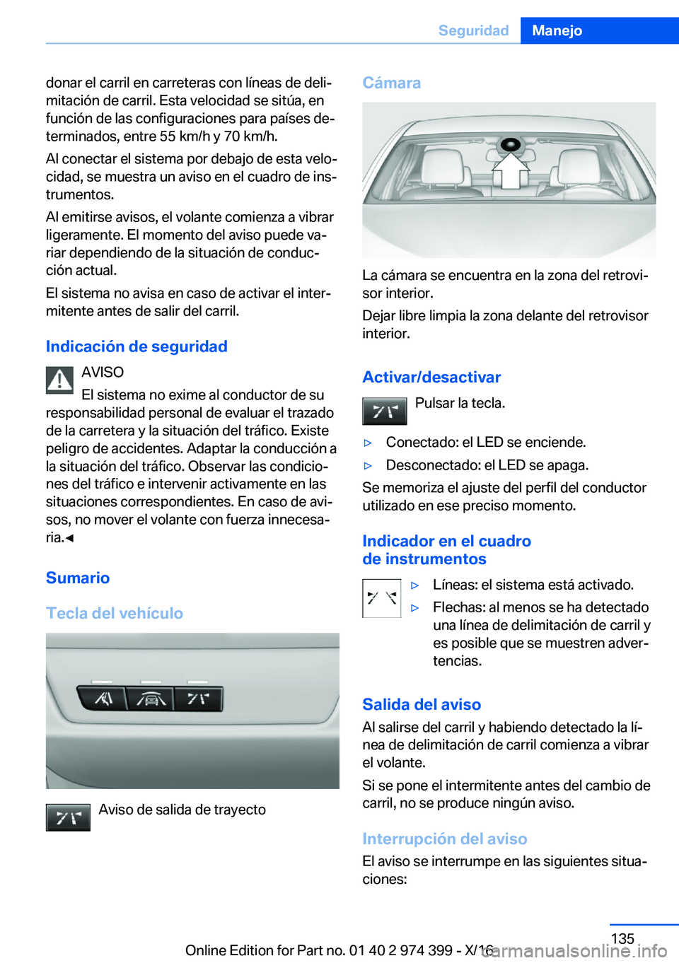 BMW 4 SERIES GRAN COUPE 2017  Manuales de Empleo (in Spanish) �d�o�n�a�r� �e�l� �c�a�r�r�i�l� �e�n� �c�a�r�r�e�t�e�r�a�s� �c�o�n� �l�