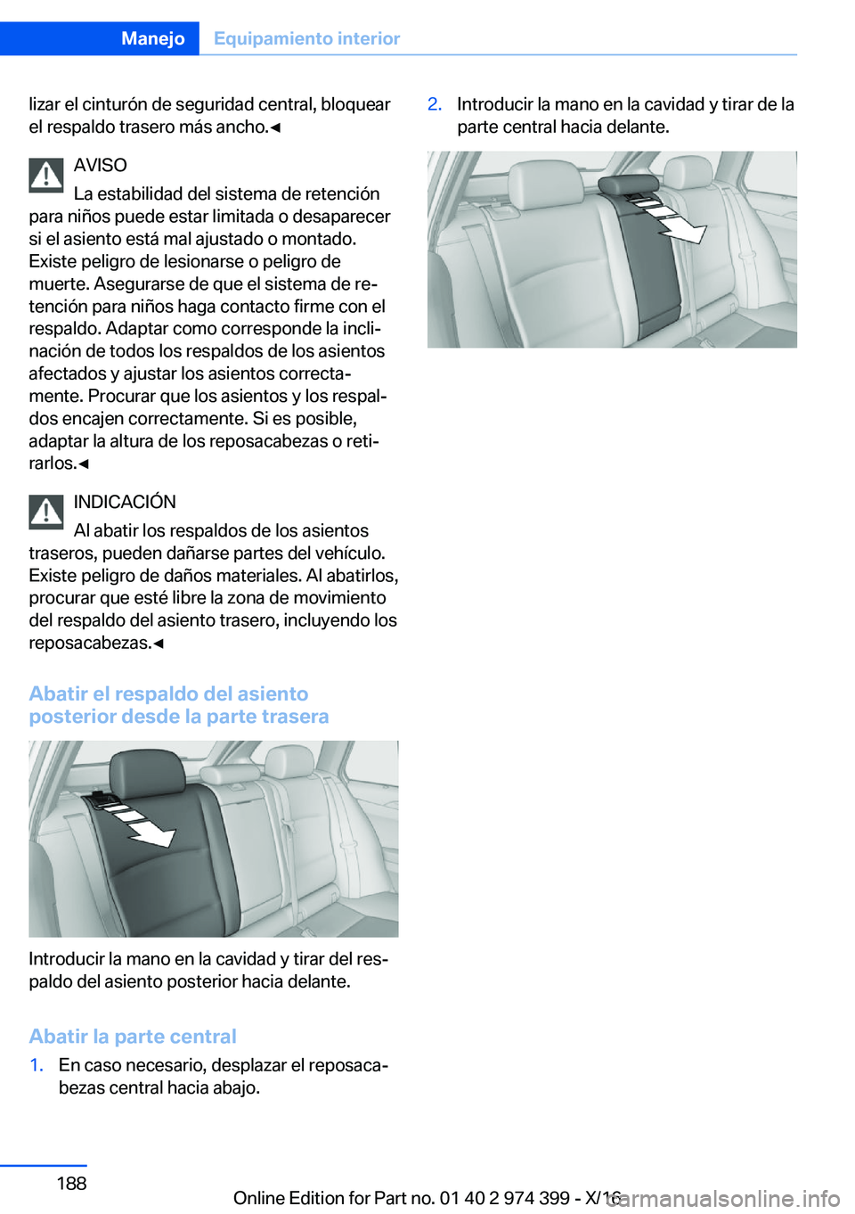 BMW 4 SERIES GRAN COUPE 2017  Manuales de Empleo (in Spanish) �l�i�z�a�r� �e�l� �c�i�n�t�u�r�