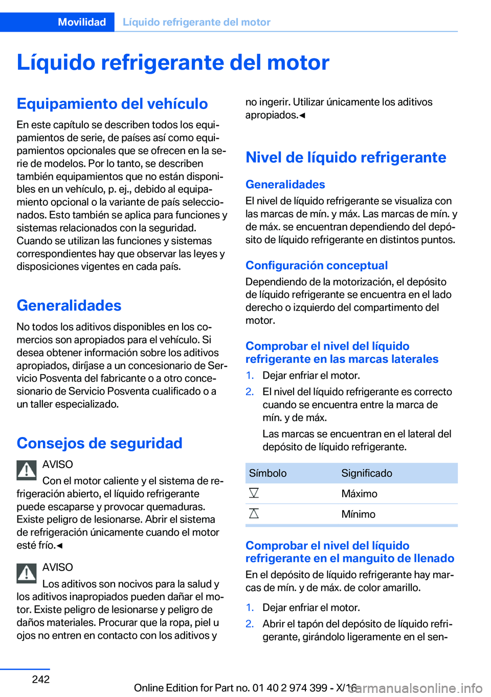 BMW 4 SERIES GRAN COUPE 2017  Manuales de Empleo (in Spanish) �L�