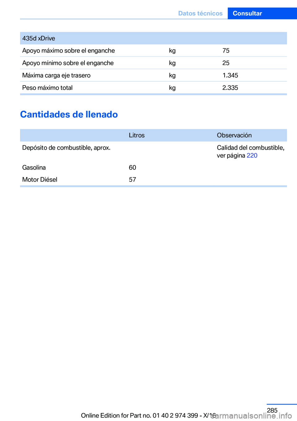 BMW 4 SERIES GRAN COUPE 2017  Manuales de Empleo (in Spanish) �4�3�5�d� �x�D�r�i�v�e�A�p�o�y�o� �m�