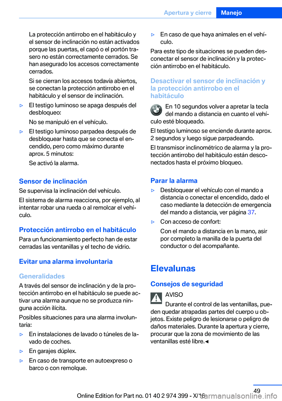 BMW 4 SERIES GRAN COUPE 2017  Manuales de Empleo (in Spanish) �L�a� �p�r�o�t�e�c�c�i�