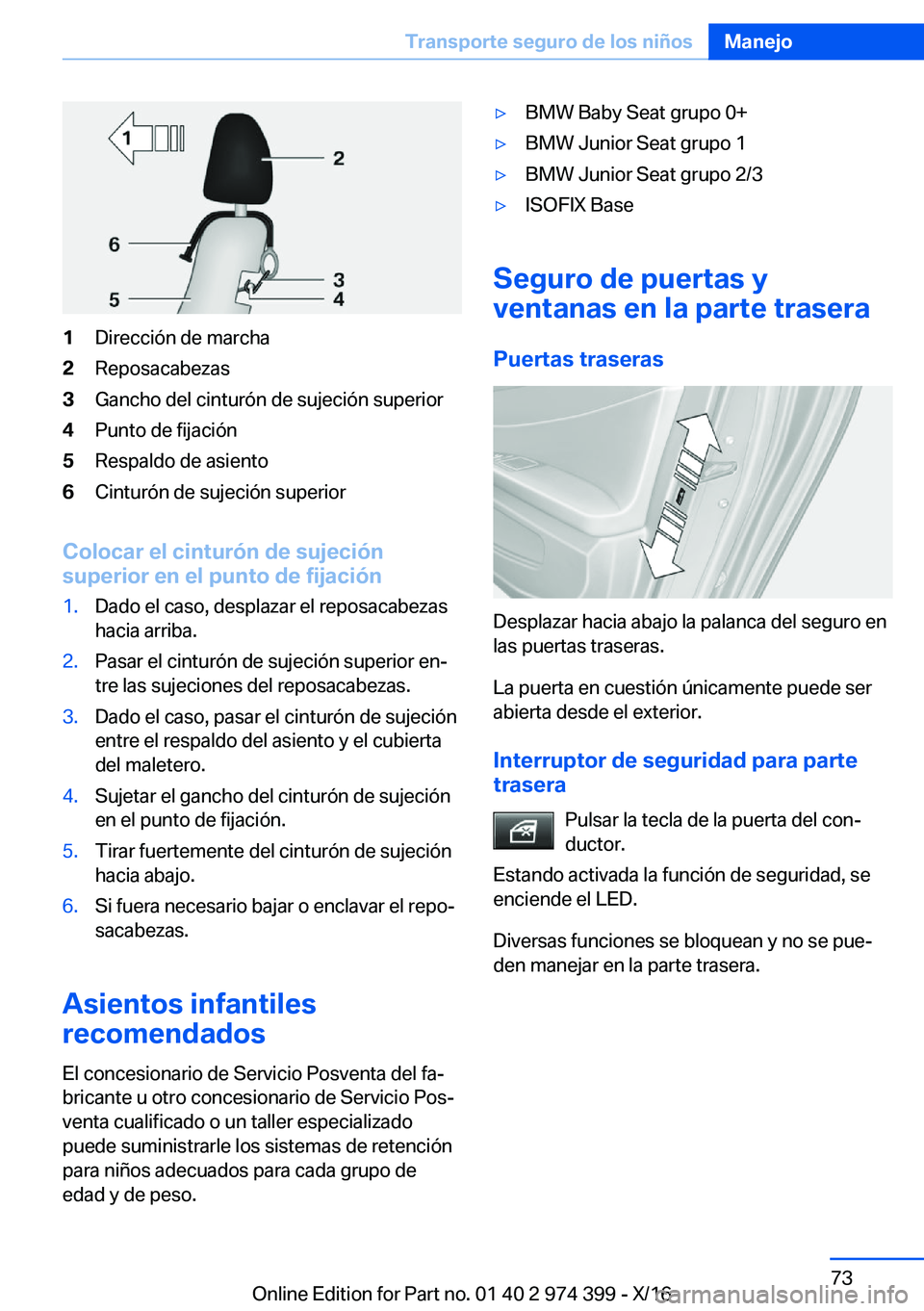 BMW 4 SERIES GRAN COUPE 2017  Manuales de Empleo (in Spanish) �1�D�i�r�e�c�c�i�