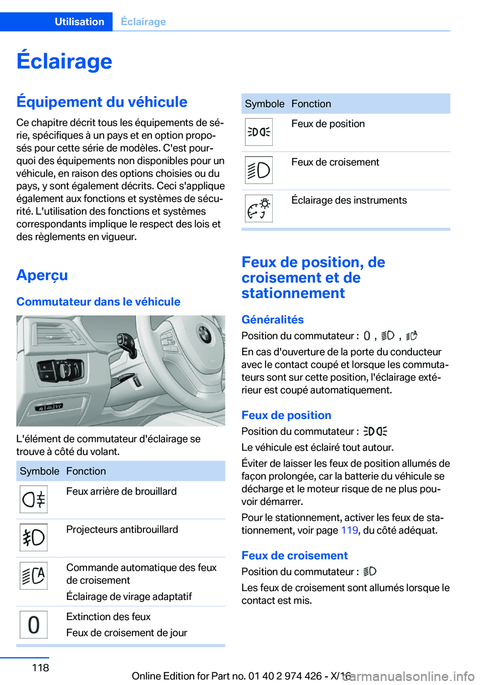 BMW 4 SERIES GRAN COUPE 2017  Notices Demploi (in French) �