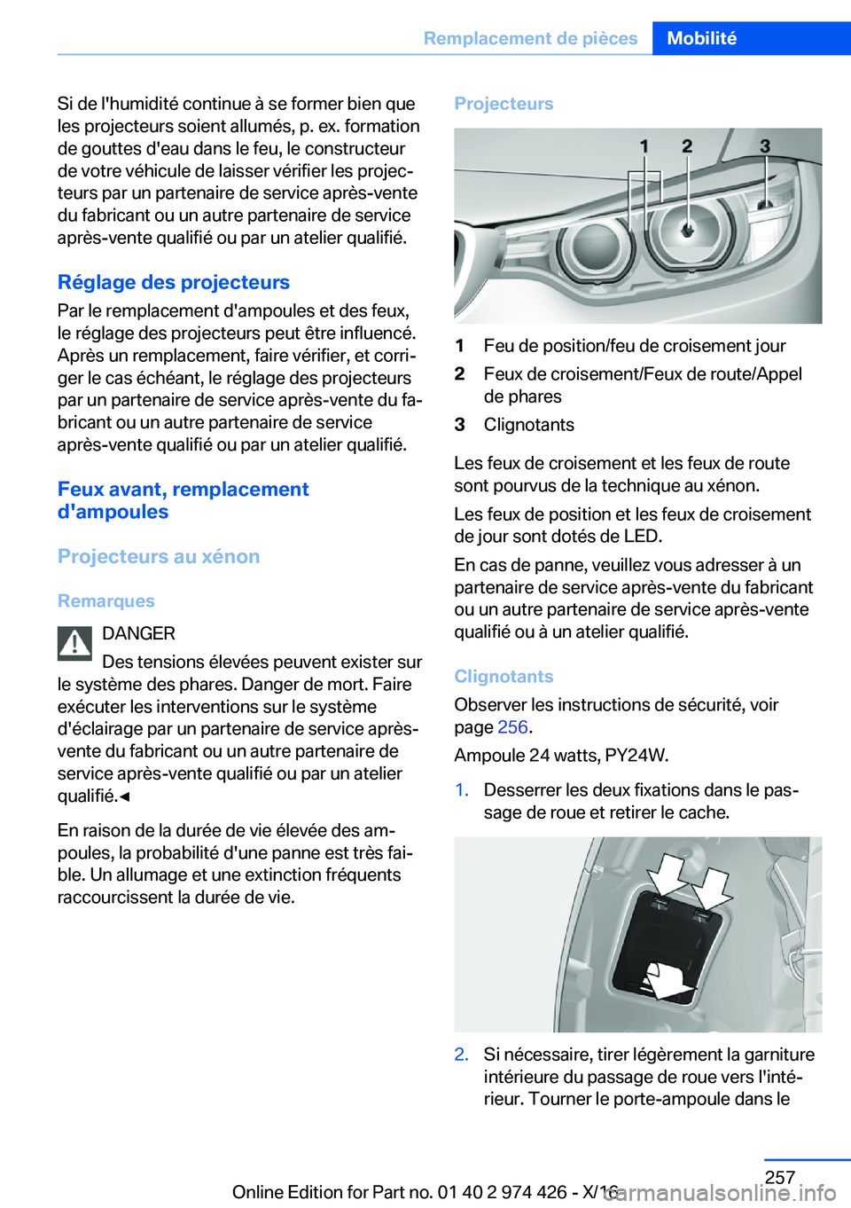 BMW 4 SERIES GRAN COUPE 2017  Notices Demploi (in French) �S�i� �d�e� �l�'�h�u�m�i�d�i�t�é� �c�o�n�t�i�n�u�e� �