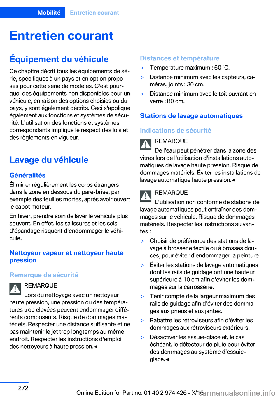 BMW 4 SERIES GRAN COUPE 2017  Notices Demploi (in French) �E�n�t�r�e�t�i�e�n��c�o�u�r�a�n�t�