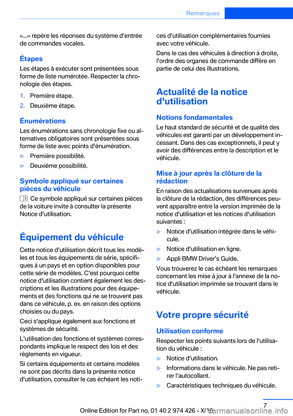 BMW 4 SERIES GRAN COUPE 2017  Notices Demploi (in French) 