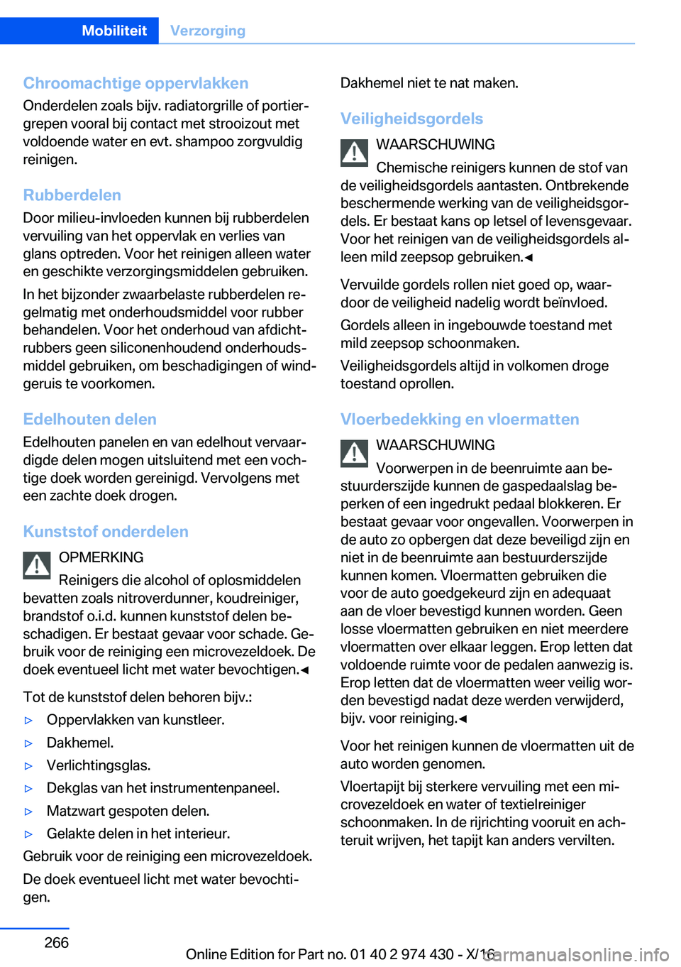BMW 4 SERIES GRAN COUPE 2017  Instructieboekjes (in Dutch) �C�h�r�o�o�m�a�c�h�t�i�g�e��o�p�p�e�r�v�l�a�k�k�e�n�O�n�d�e�r�d�e�l�e�n� �z�o�a�l�s� �b�i�j�v�.� �r�a�d�i�a�t�o�r�g�r�i�l�l�e� �o�f� �p�o�r�t�i�e�rj�g�r�e�p�e�n� �v�o�o�r�a�l� �b�i�j� �c�o�n�t�a�c�t