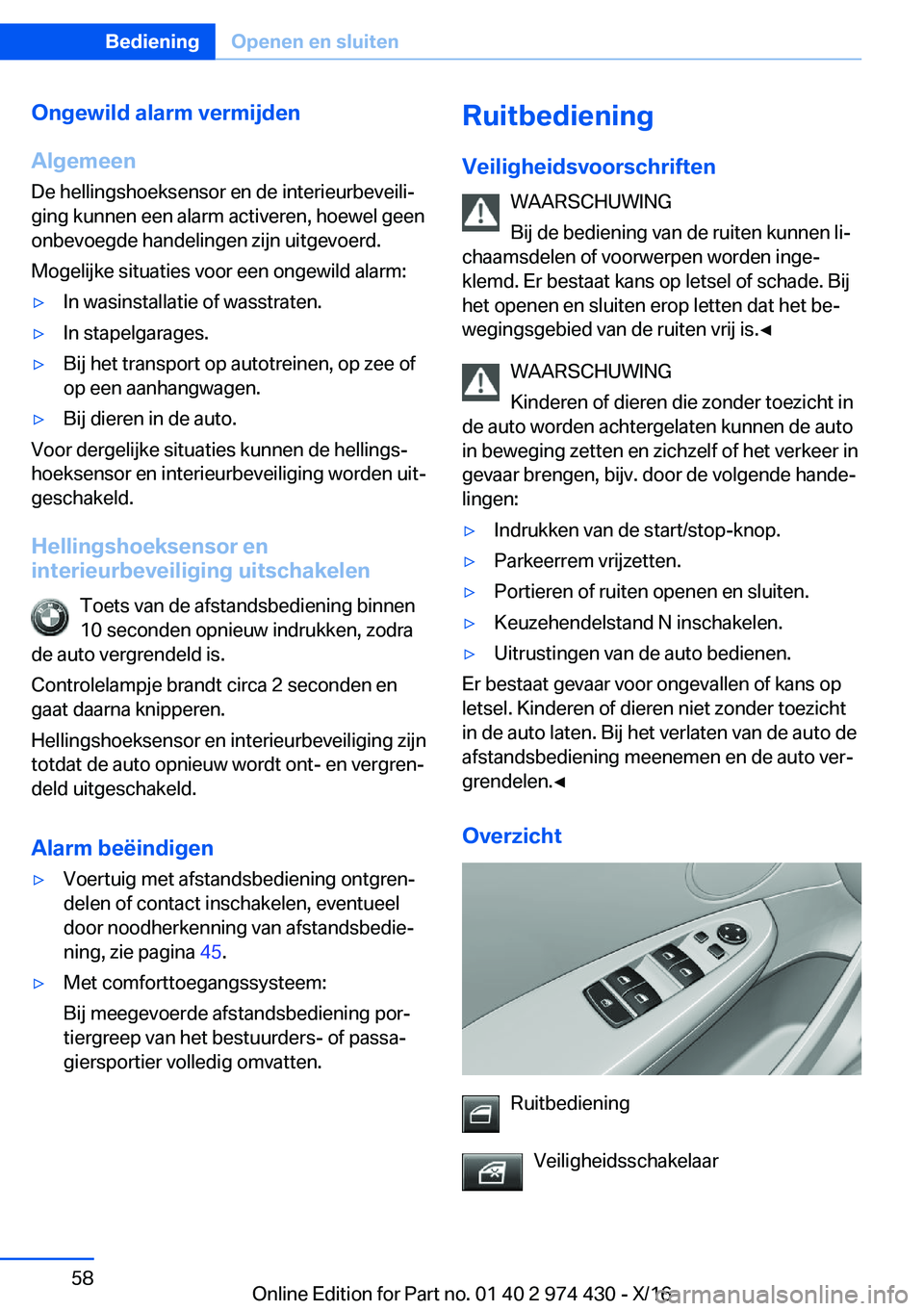 BMW 4 SERIES GRAN COUPE 2017  Instructieboekjes (in Dutch) �O�n�g�e�w�i�l�d��a�l�a�r�m��v�e�r�m�i�j�d�e�n
�A�l�g�e�m�e�e�n
�D�e� �h�e�l�l�i�n�g�s�h�o�e�k�s�e�n�s�o�r� �e�n� �d�e� �i�n�t�e�r�i�e�u�r�b�e�v�e�i�l�ij �g�i�n�g� �k�u�n�n�e�n� �e�e�n� �a�l�a�r�m�