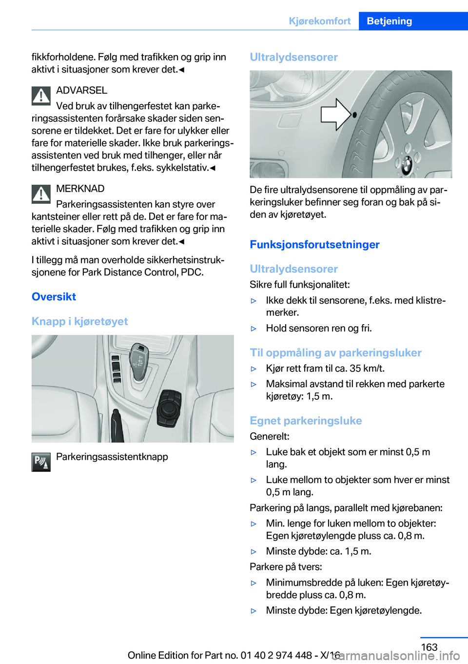 BMW 4 SERIES GRAN COUPE 2017  InstruksjonsbØker (in Norwegian) �f�i�k�k�f�o�r�h�o�l�d�e�n�e�.� �F�