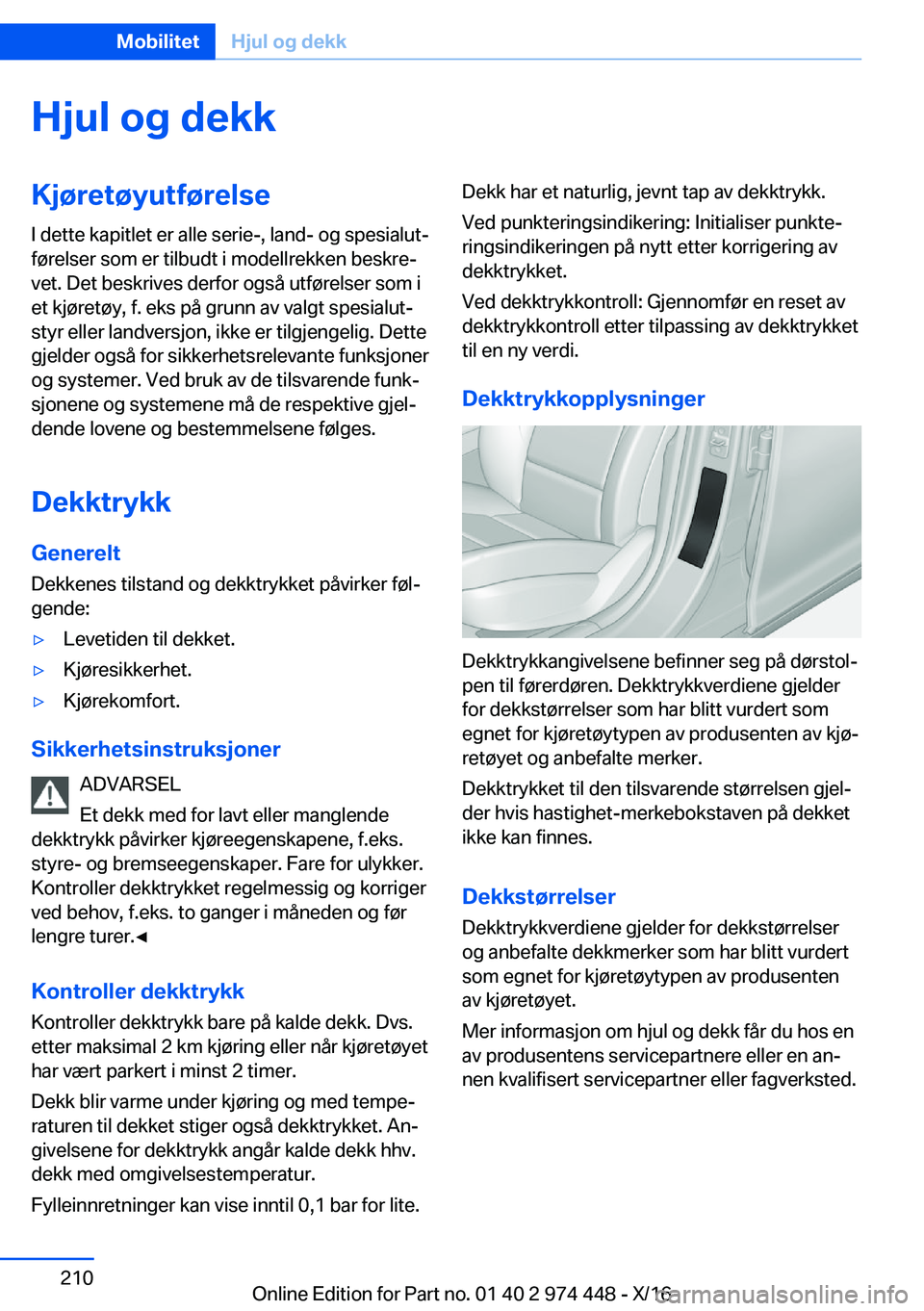 BMW 4 SERIES GRAN COUPE 2017  InstruksjonsbØker (in Norwegian) �H�j�u�l��o�g��d�e�k�k�K�j�