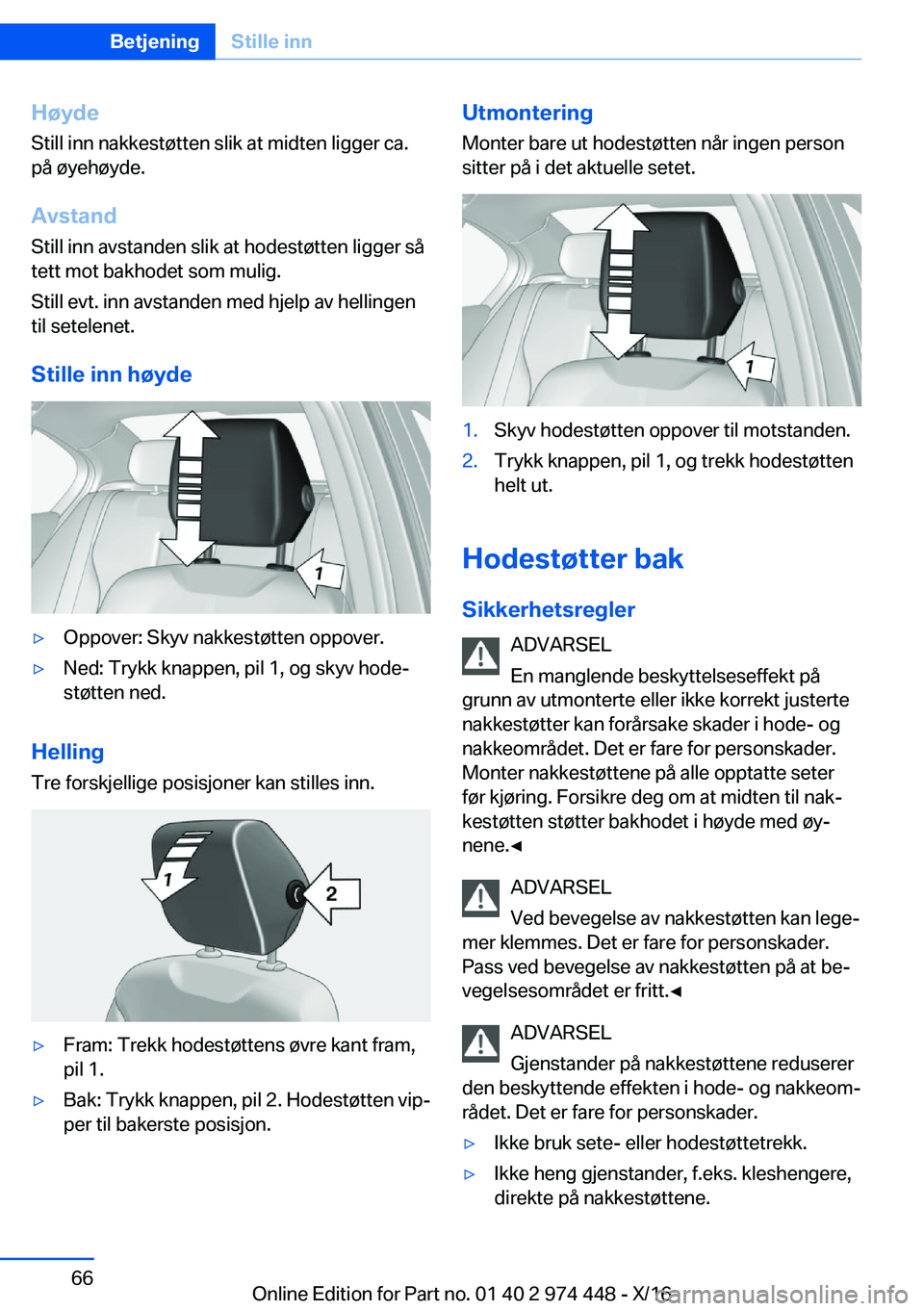 BMW 4 SERIES GRAN COUPE 2017  InstruksjonsbØker (in Norwegian) �H�