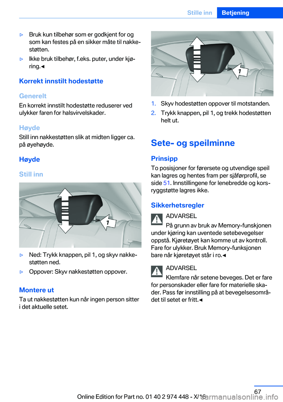 BMW 4 SERIES GRAN COUPE 2017  InstruksjonsbØker (in Norwegian) y�B�r�u�k� �k�u�n� �t�i�l�b�e�h�