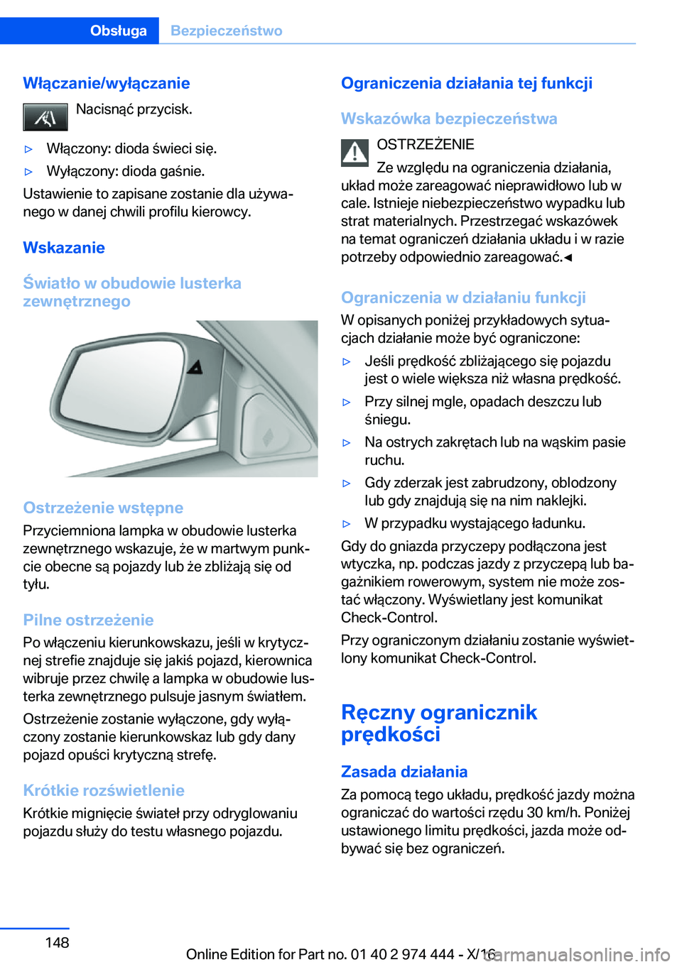 BMW 4 SERIES GRAN COUPE 2017  Instrukcja obsługi (in Polish) �W�ł�