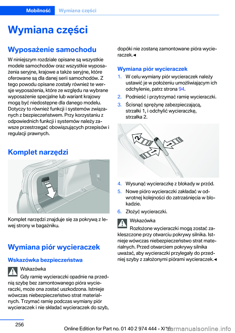 BMW 4 SERIES GRAN COUPE 2017  Instrukcja obsługi (in Polish) �W�y�m�i�a�n�a��c�z�