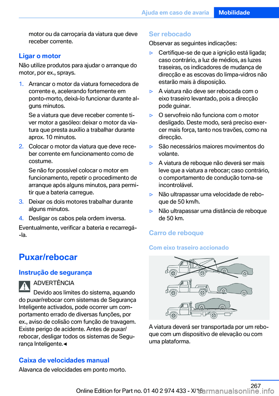 BMW 4 SERIES GRAN COUPE 2017  Manual do condutor (in Portuguese) �m�o�t�o�r� �o�u� �d�a� �c�a�r�r�o�