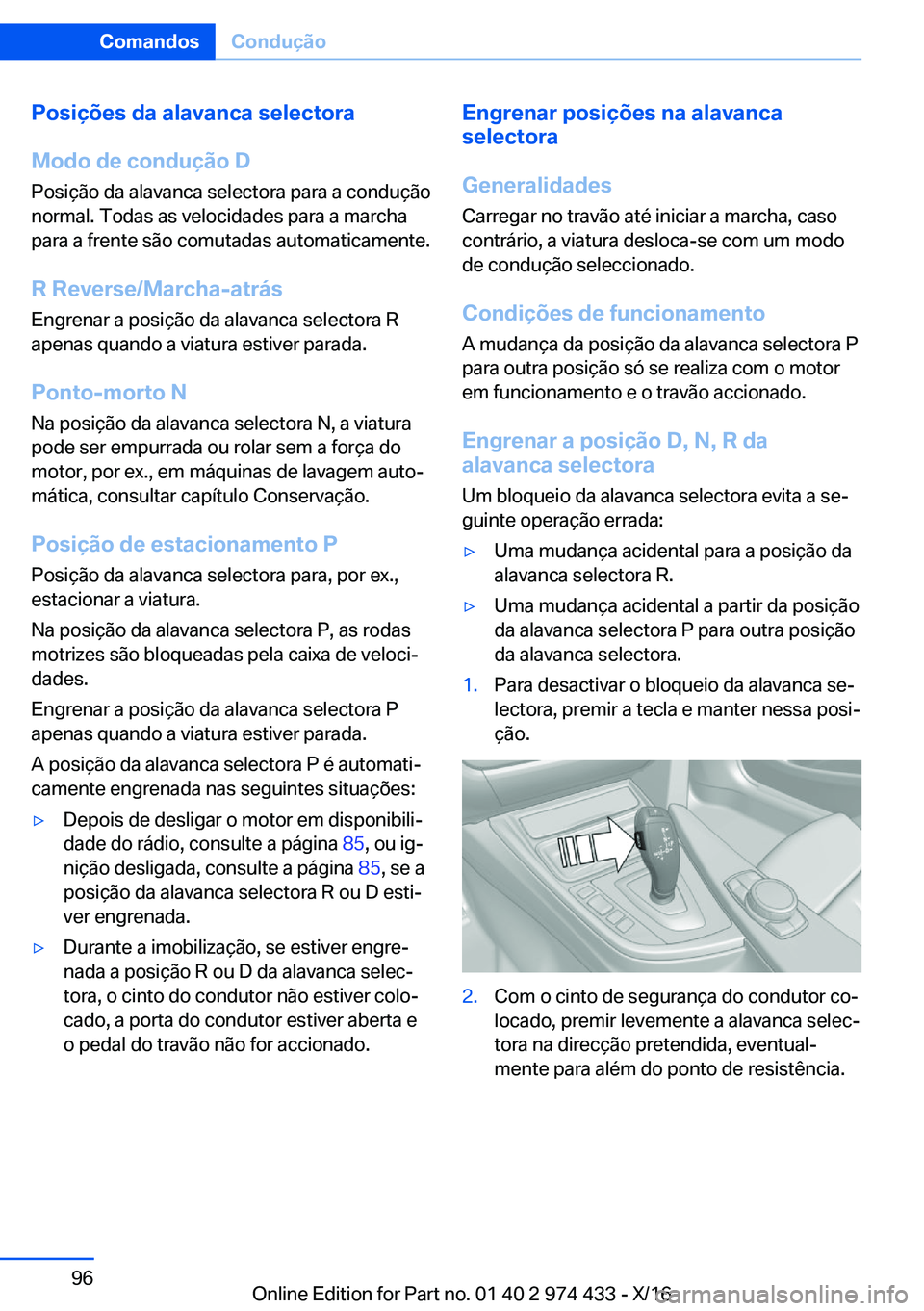 BMW 4 SERIES GRAN COUPE 2017  Manual do condutor (in Portuguese) �P�o�s�i�