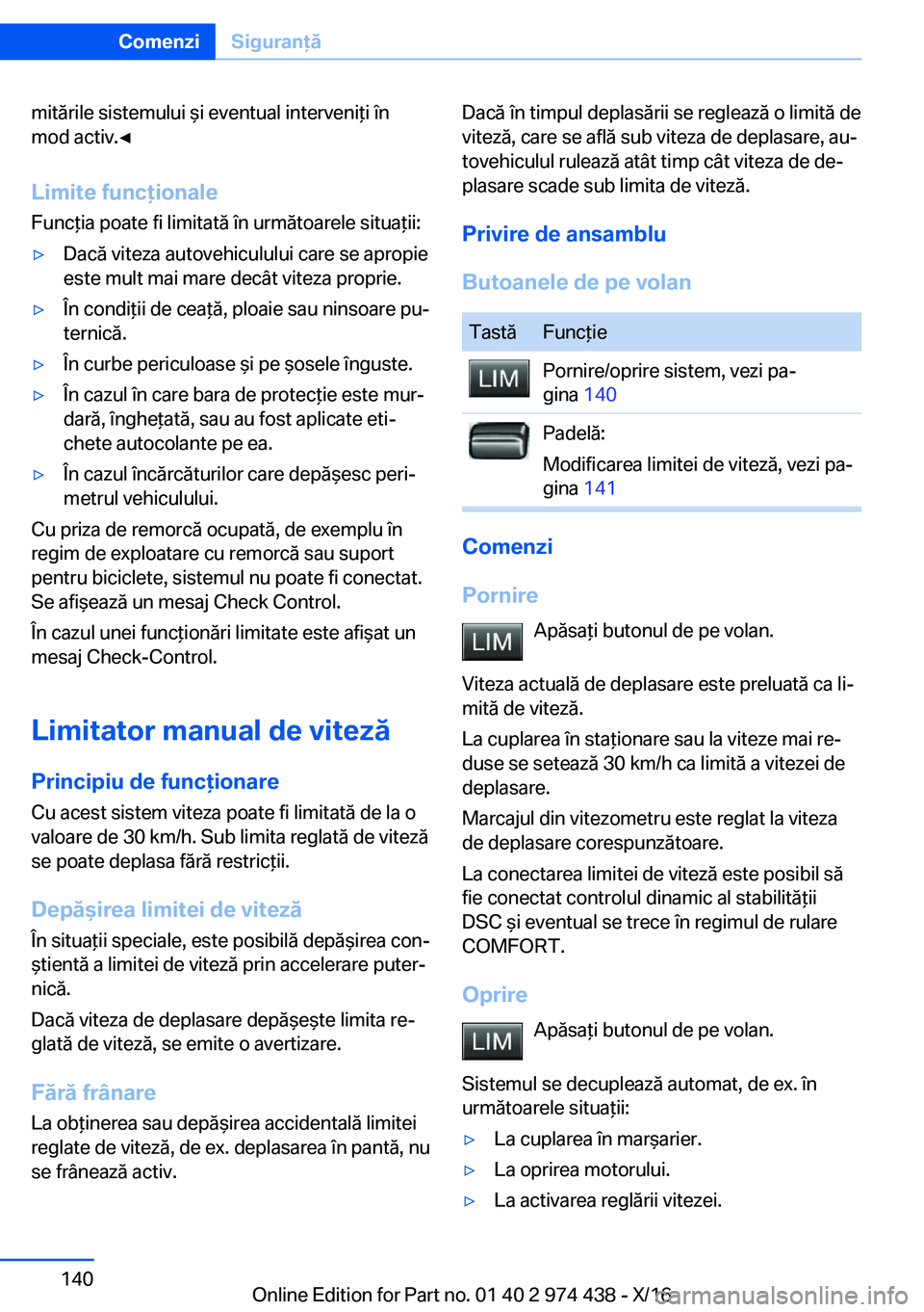 BMW 4 SERIES GRAN COUPE 2017  Ghiduri De Utilizare (in Romanian) �m�i�t�