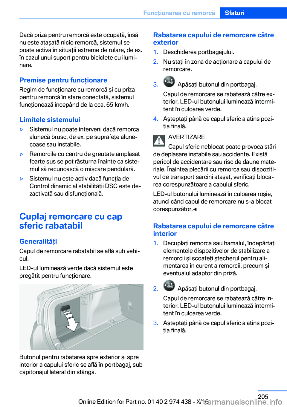 BMW 4 SERIES GRAN COUPE 2017  Ghiduri De Utilizare (in Romanian) �D�a�c�