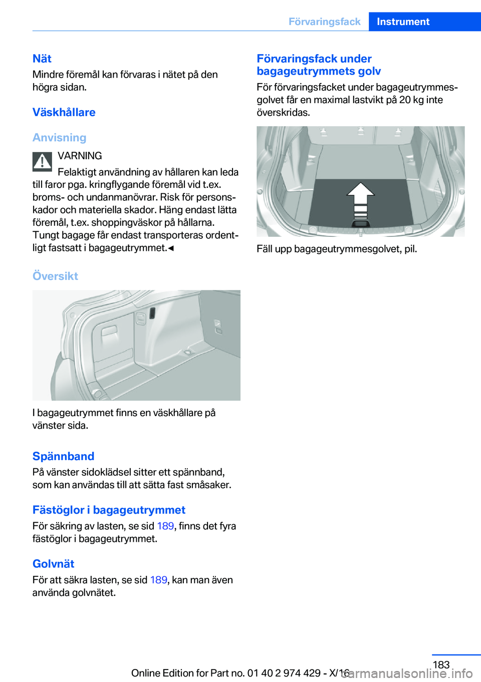 BMW 4 SERIES GRAN COUPE 2017  InstruktionsbÖcker (in Swedish) �N�ä�t
�M�i�n�d�r�e� �f�