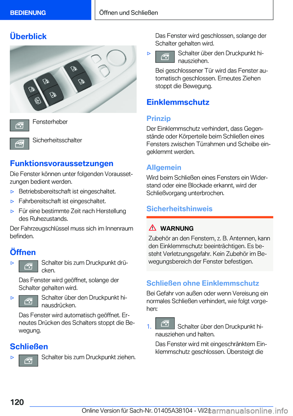 BMW 5 SERIES 2022  Betriebsanleitungen (in German) �