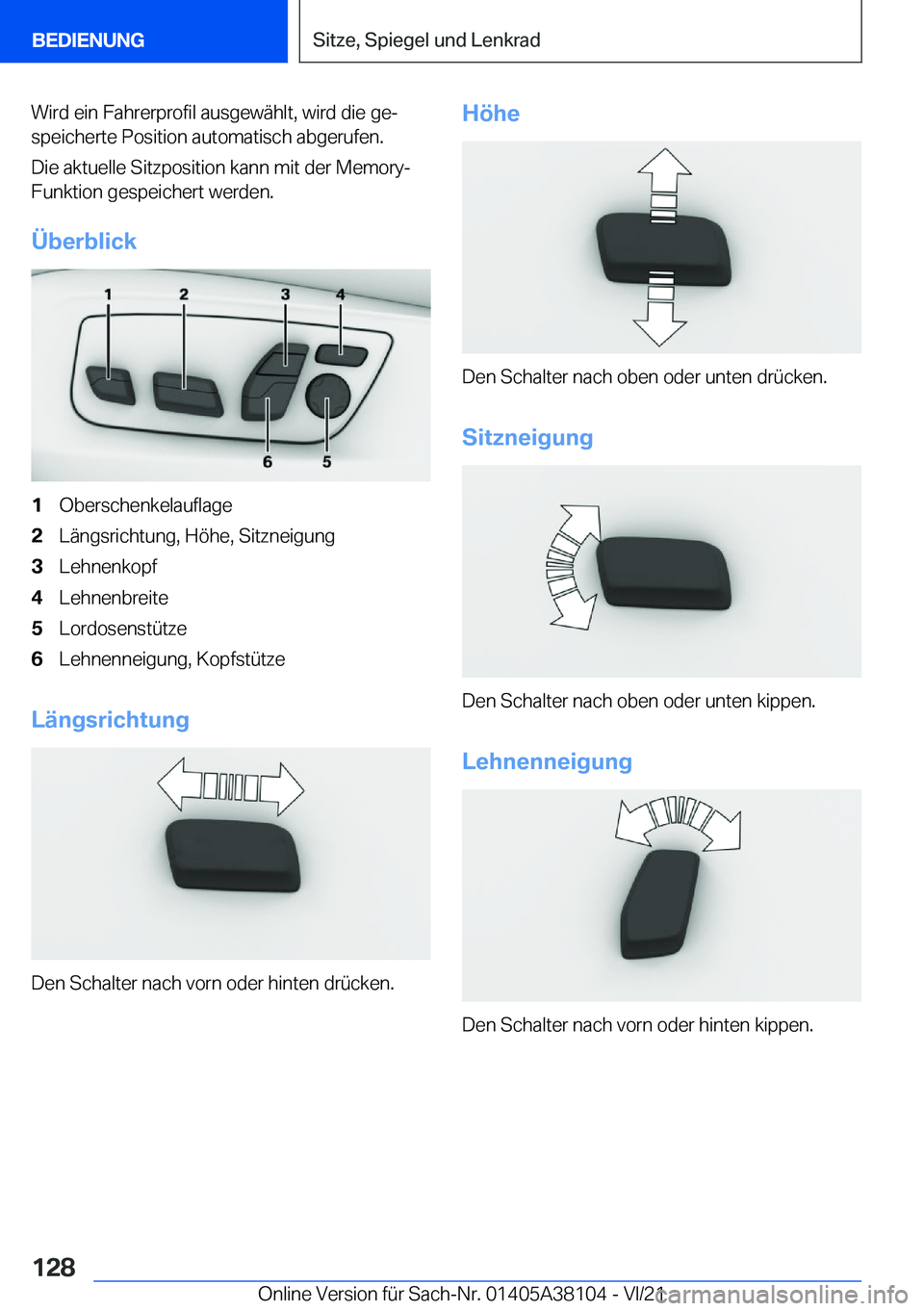 BMW 5 SERIES 2022  Betriebsanleitungen (in German) �W�i�r�d��e�i�n��F�a�h�r�e�r�p�r�o�f�i�l��a�u�s�g�e�w�