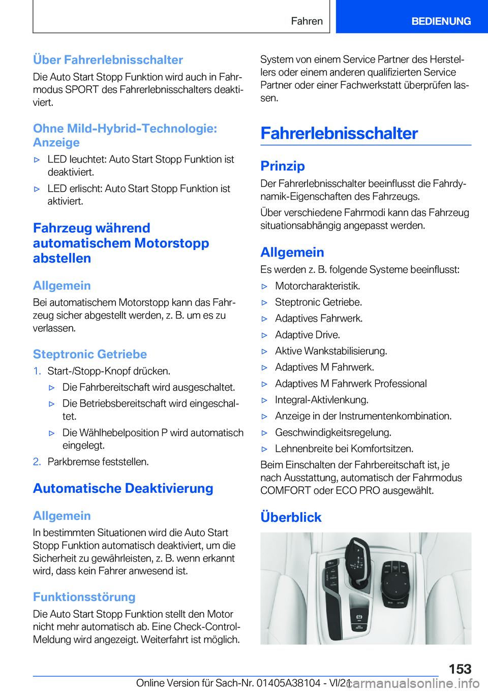 BMW 5 SERIES 2022  Betriebsanleitungen (in German) �