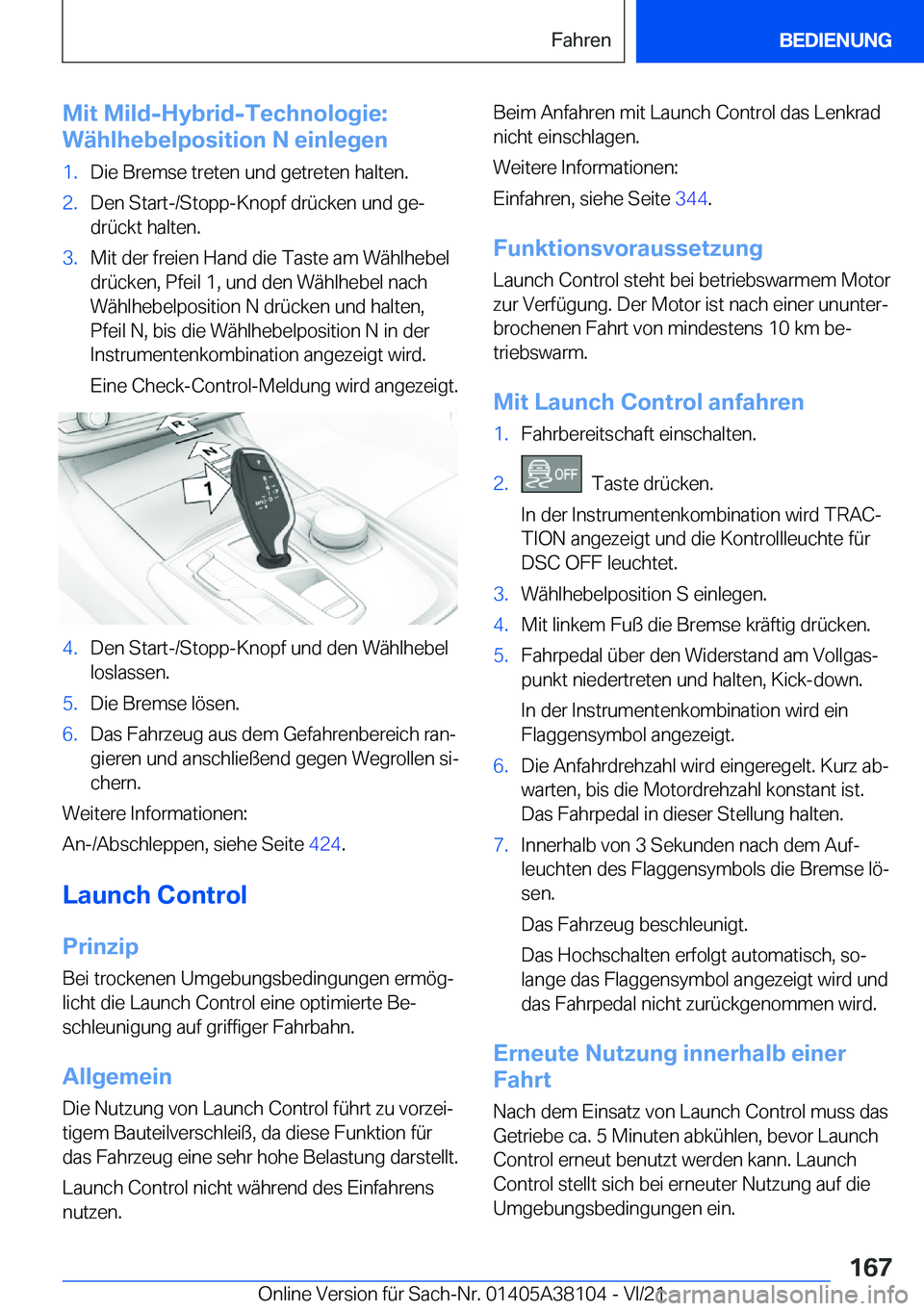 BMW 5 SERIES 2022  Betriebsanleitungen (in German) �M�i�t��M�i�l�d�-�H�y�b�r�i�d�-�T�e�c�h�n�o�l�o�g�i�e�:
�W�