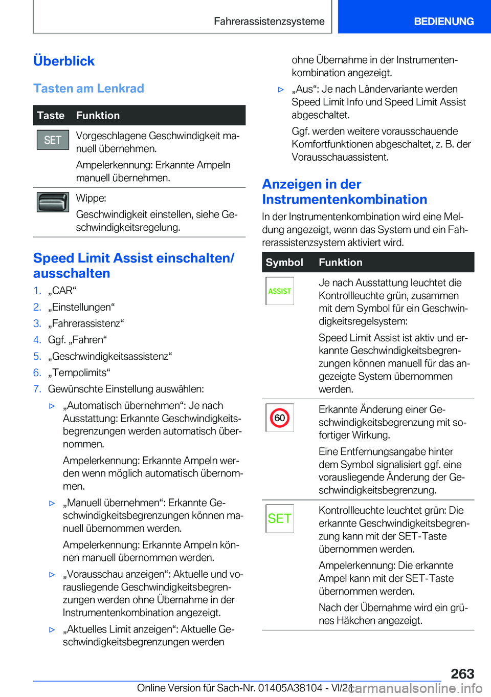 BMW 5 SERIES 2022  Betriebsanleitungen (in German) �