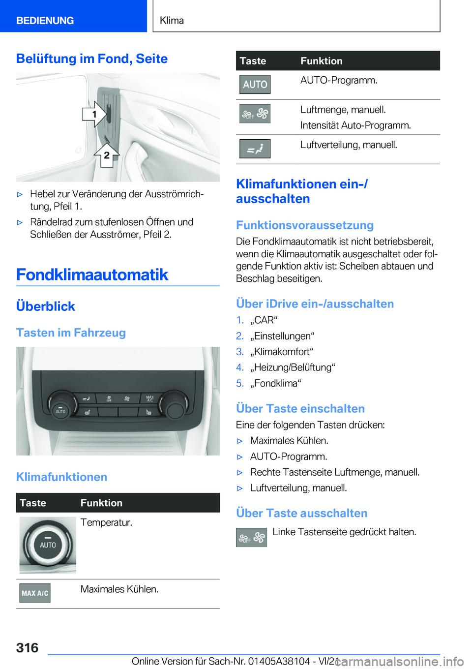 BMW 5 SERIES 2022  Betriebsanleitungen (in German) �B�e�l�