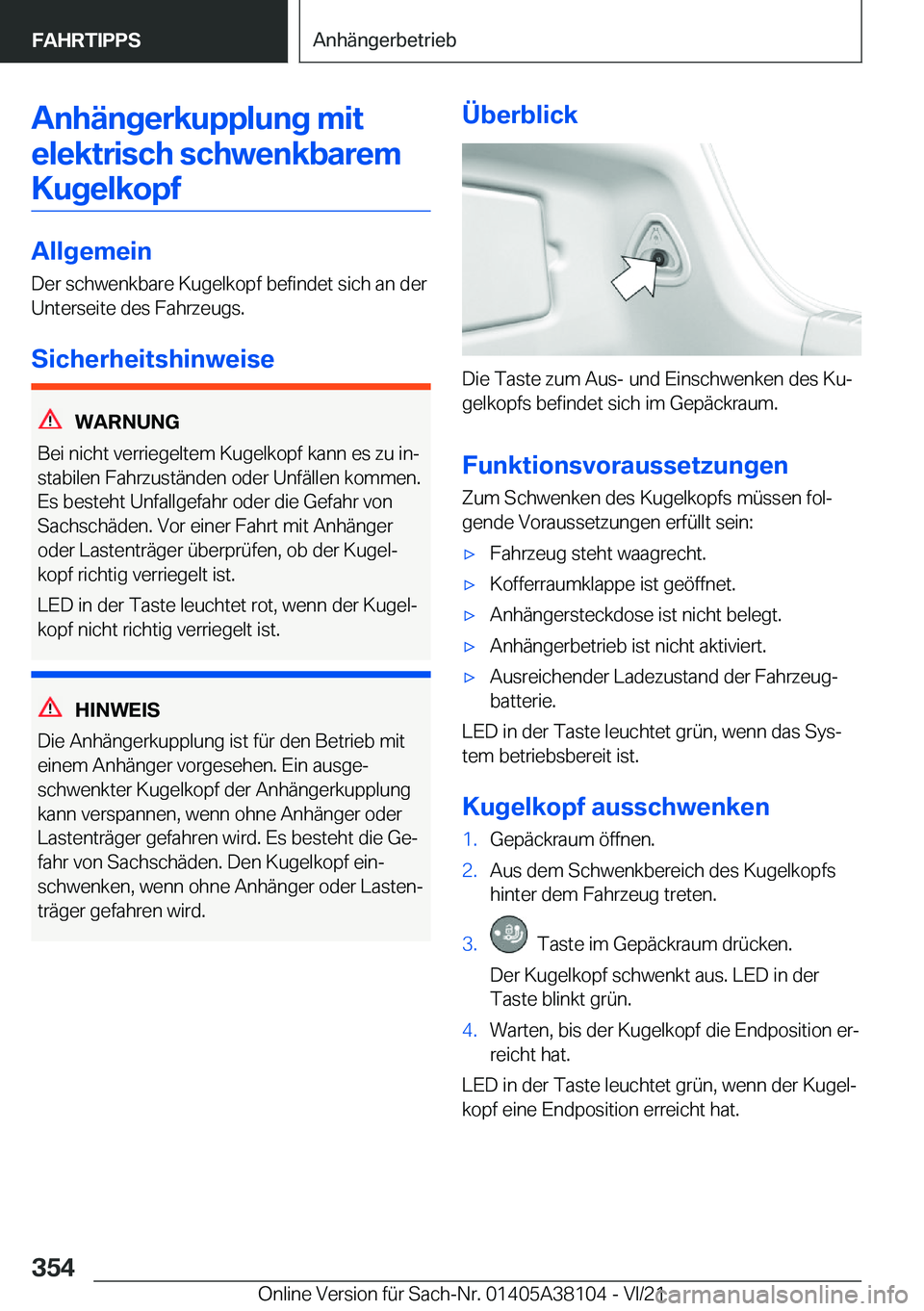 BMW 5 SERIES 2022  Betriebsanleitungen (in German) �A�n�h�