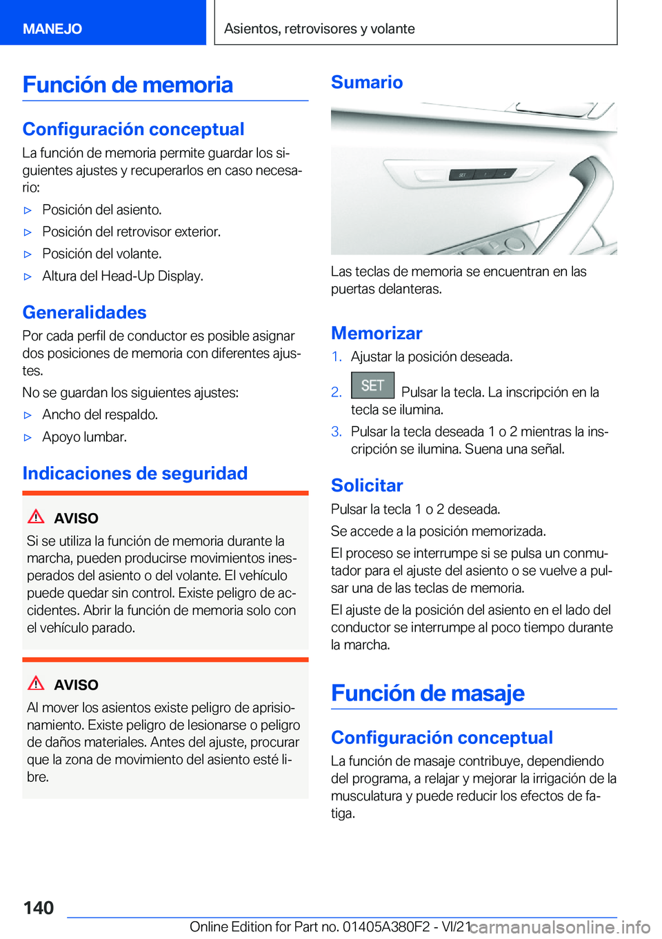 BMW 5 SERIES 2022  Manuales de Empleo (in Spanish) �F�u�n�c�i�