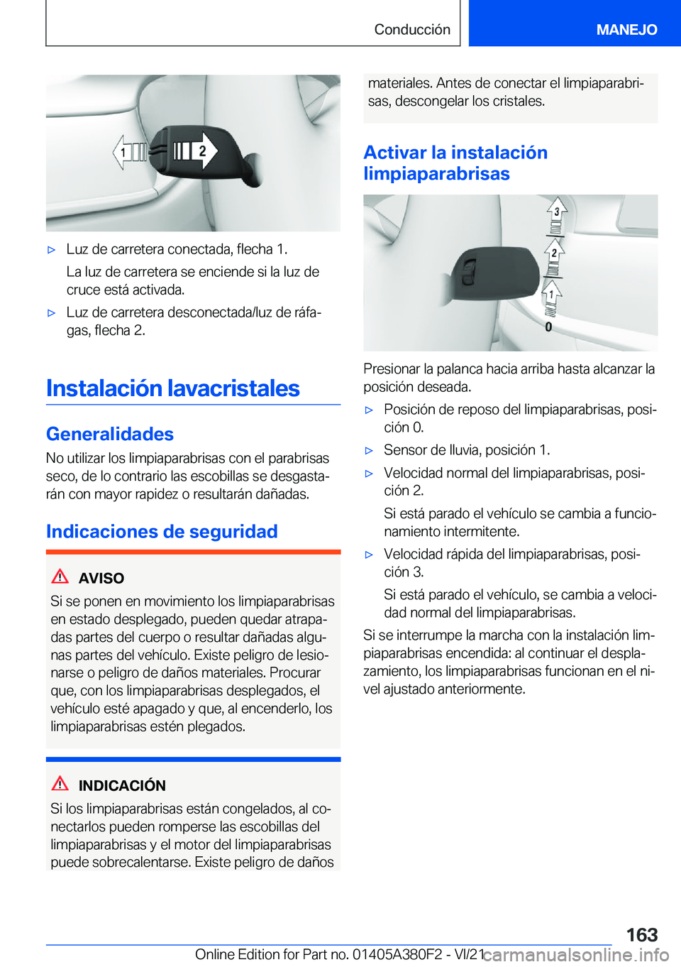 BMW 5 SERIES 2022  Manuales de Empleo (in Spanish) x�L�u�z��d�e��c�a�r�r�e�t�e�r�a��c�o�n�e�c�t�a�d�a�,��f�l�e�c�h�a��1�.
�L�a��l�u�z��d�e��c�a�r�r�e�t�e�r�a��s�e��e�n�c�i�e�n�d�e��s�i��l�a��l�u�z��d�e
�c�r�u�c�e��e�s�t�