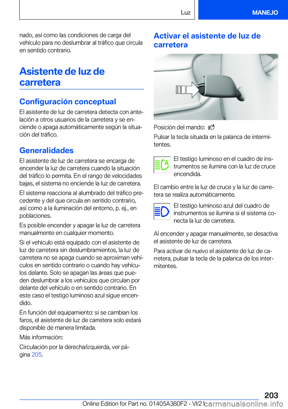 BMW 5 SERIES 2022  Manuales de Empleo (in Spanish) �n�a�d�o�,��a�s�