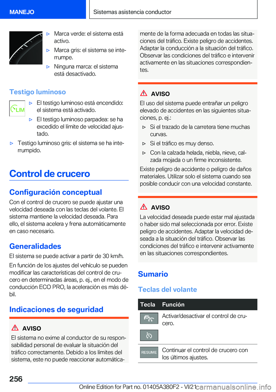 BMW 5 SERIES 2022  Manuales de Empleo (in Spanish) x�M�a�r�c�a��v�e�r�d�e�:��e�l��s�i�s�t�e�m�a��e�s�t�