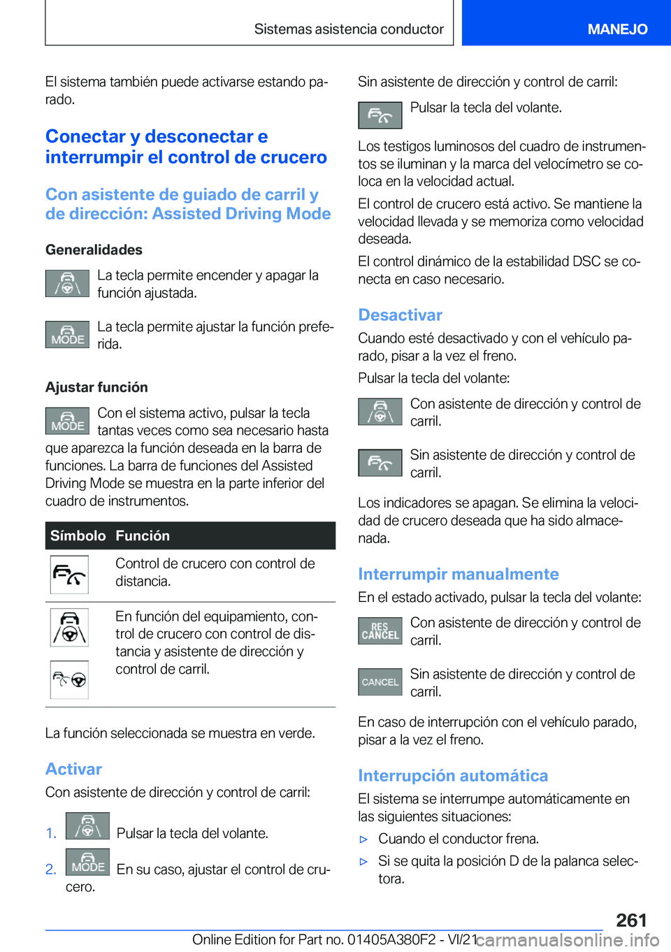 BMW 5 SERIES 2022  Manuales de Empleo (in Spanish) �E�l��s�i�s�t�e�m�a��t�a�m�b�i�