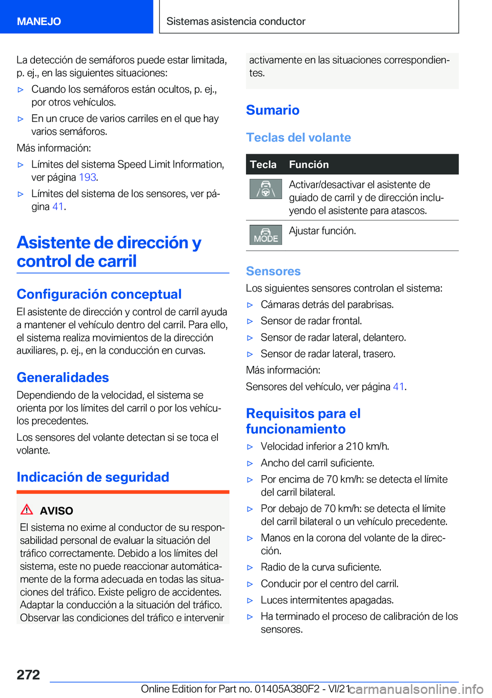 BMW 5 SERIES 2022  Manuales de Empleo (in Spanish) �L�a��d�e�t�e�c�c�i�