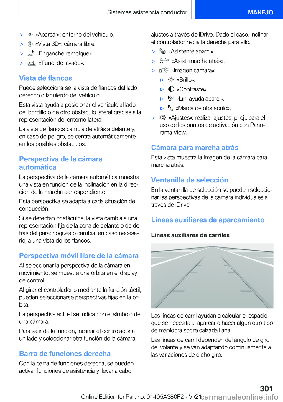BMW 5 SERIES 2022  Manuales de Empleo (in Spanish) x���«�A�p�a�r�c�a�r�{�:��e�n�t�o�r�n�o��d�e�l��v�e�h�