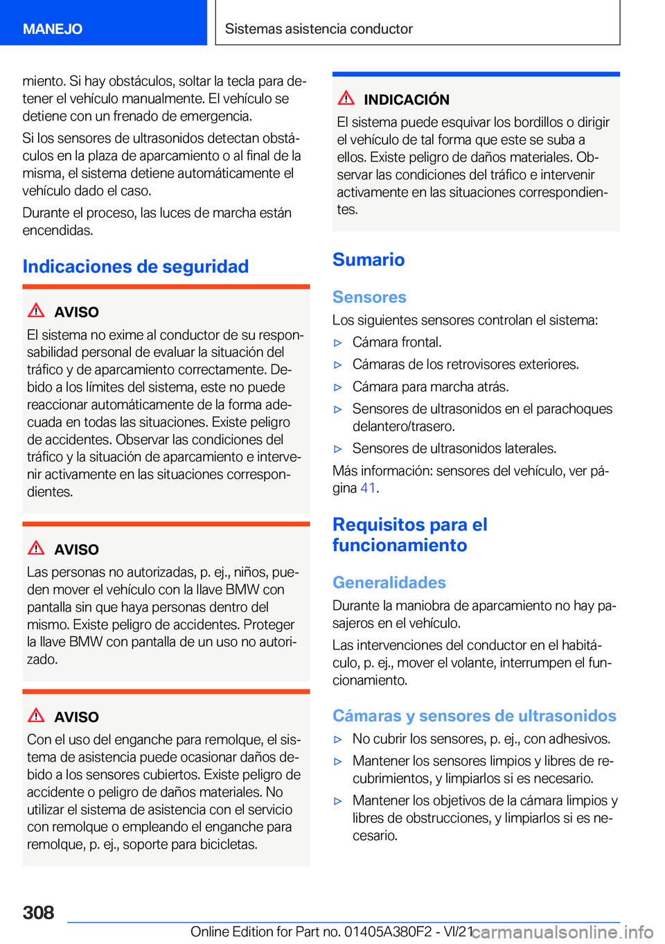 BMW 5 SERIES 2022  Manuales de Empleo (in Spanish) �m�i�e�n�t�o�.��S�i��h�a�y��o�b�s�t�