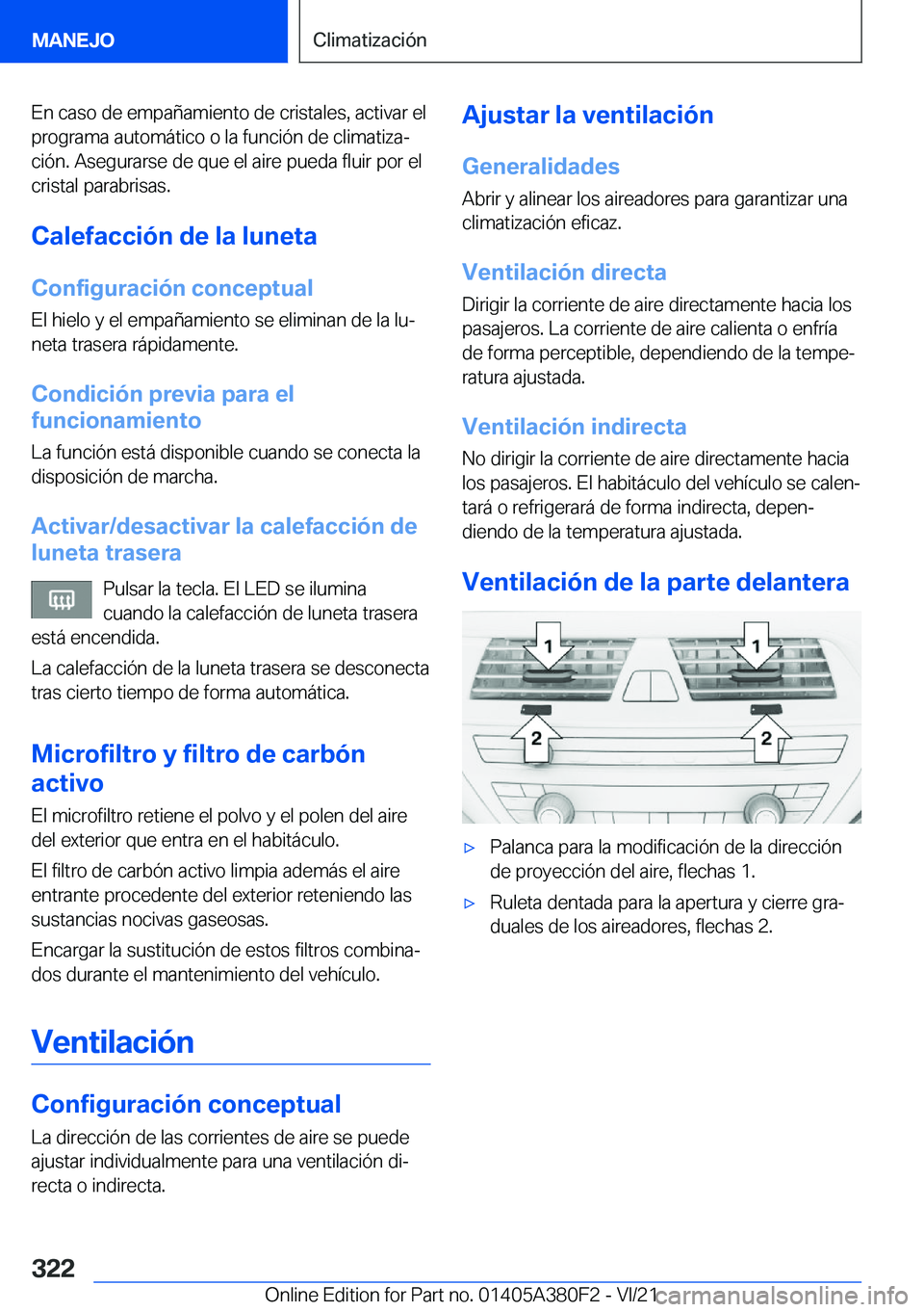 BMW 5 SERIES 2022  Manuales de Empleo (in Spanish) �E�n��c�a�s�o��d�e��e�m�p�a�