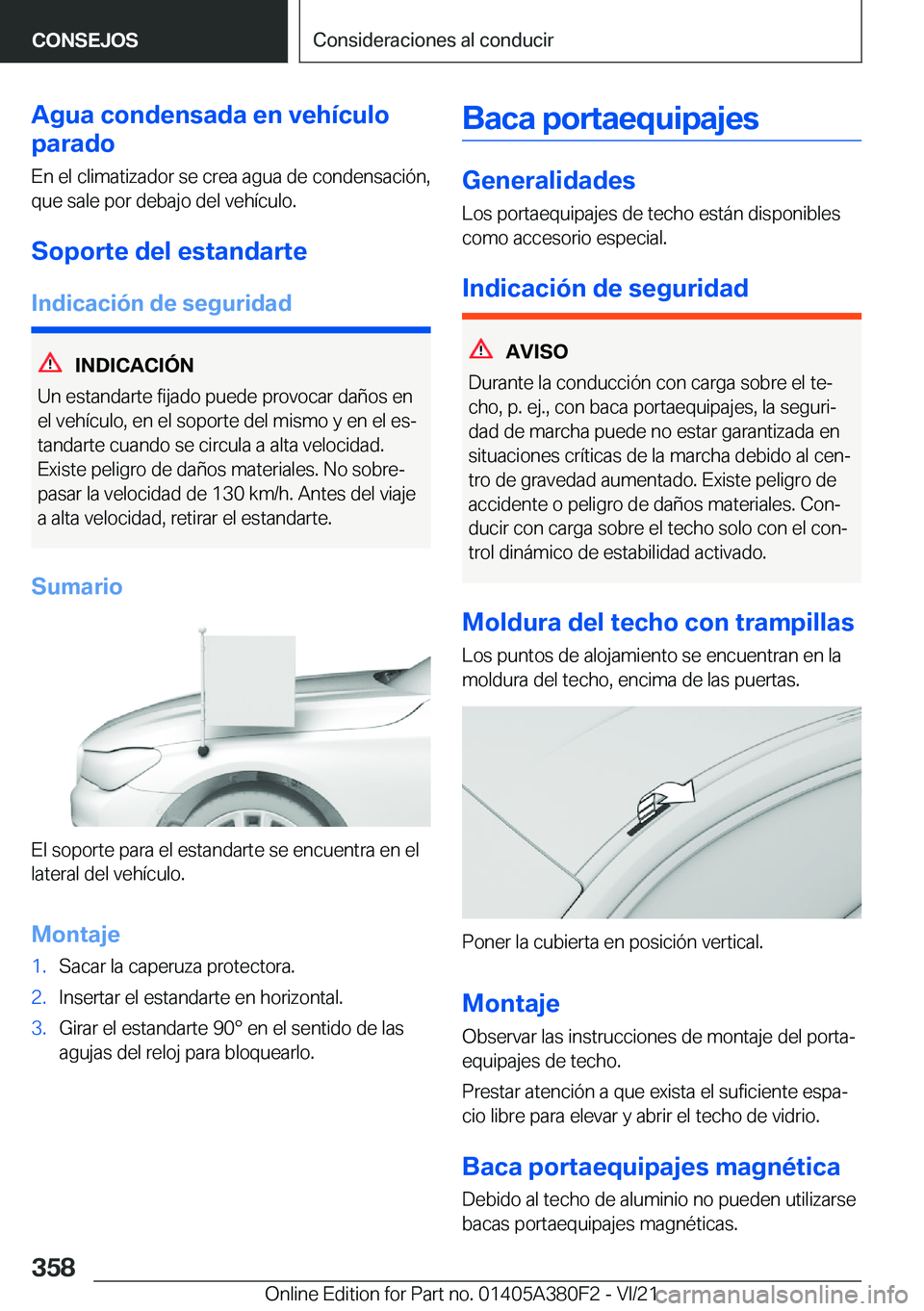 BMW 5 SERIES 2022  Manuales de Empleo (in Spanish) �A�g�u�a��c�o�n�d�e�n�s�a�d�a��e�n��v�e�h�