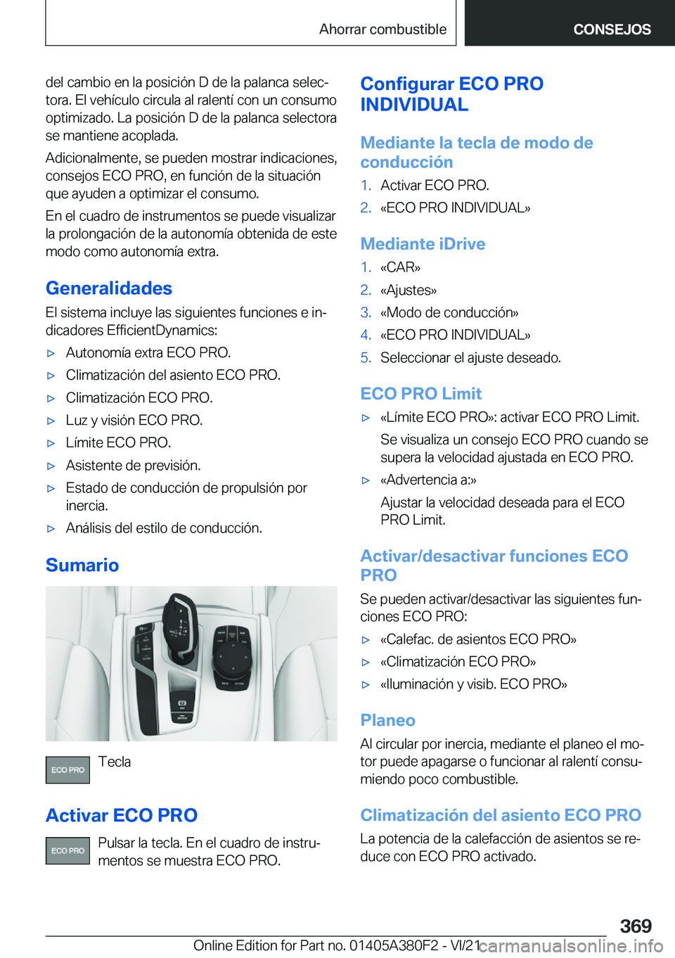 BMW 5 SERIES 2022  Manuales de Empleo (in Spanish) �d�e�l��c�a�m�b�i�o��e�n��l�a��p�o�s�i�c�i�