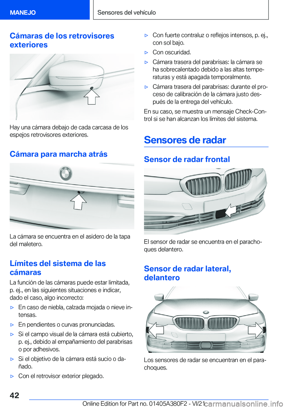 BMW 5 SERIES 2022  Manuales de Empleo (in Spanish) �C�