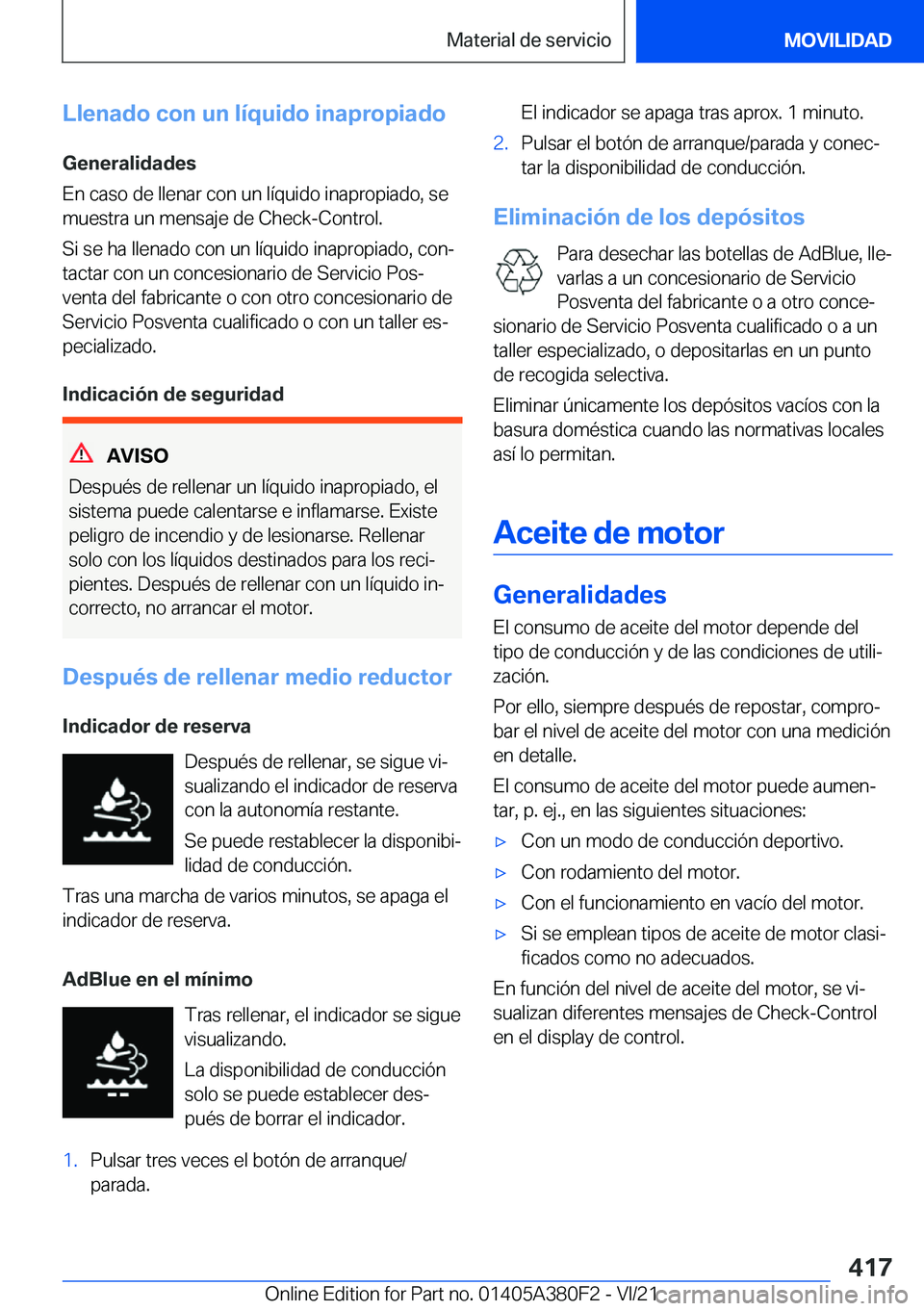 BMW 5 SERIES 2022  Manuales de Empleo (in Spanish) �L�l�e�n�a�d�o��c�o�n��u�n��l�